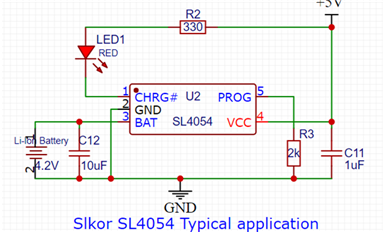 薩科微sl4054鋰電池充電管理方案