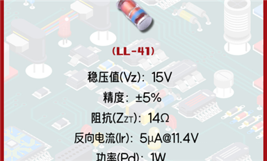 穩(wěn)壓二極管ZM4744A廣泛應用于基準電壓源